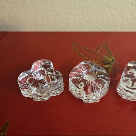Vintage Beacon Hill Mid Century Card Suite Candle Holders Set of 4 Rare Find - Picture 7 of 11